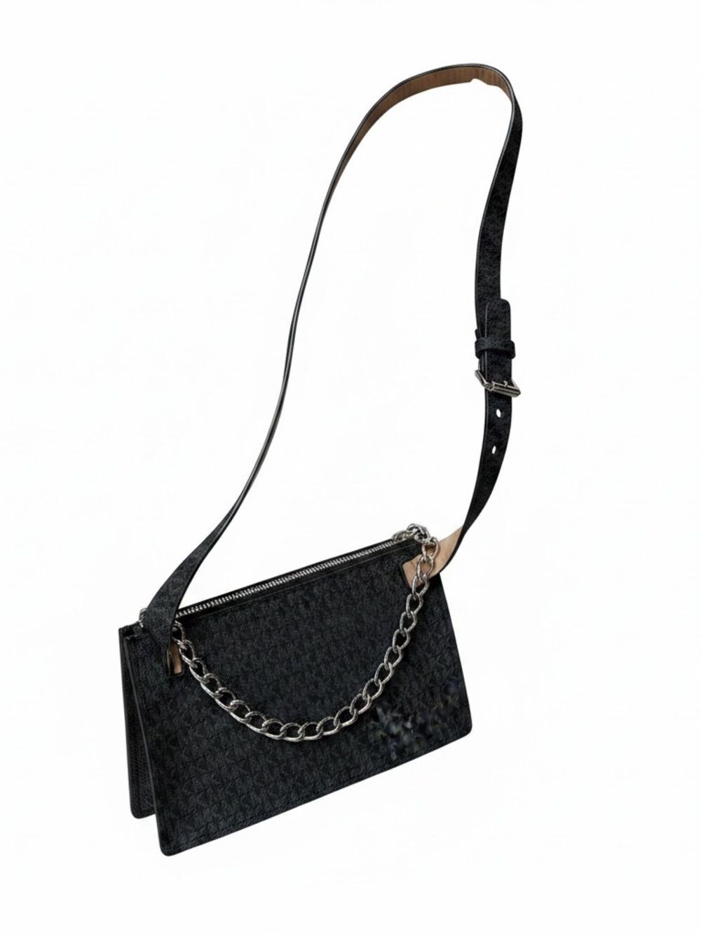 Michael Kors Black Chain-Detail Belt Bag